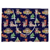 Kinder Kerst Schattigee Feestdieren Beer Groot Cadeauzakje (Achterkant)