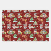 Kinder Kerst Schattigee Feestdieren Beer Inpakpapier Vel (Voorkant)