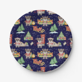 Kinder Kerst Schattigee Feestdieren Beer Papieren Bordje