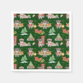 Kinder Kerst Schattigee Feestdieren Beer Servet (Voorkant)