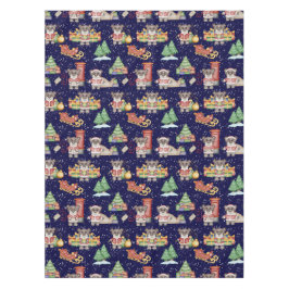 Kinder Kerst Schattigee Feestdieren Beer Tafelkleed