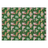 Kinder Kerst Schattigee Feestdieren Beer Tafelkleed (Voorkant (Horizontaal))