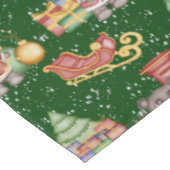 Kinder Kerst Schattigee Feestdieren Beer Tafelkleed (Gekanteld)