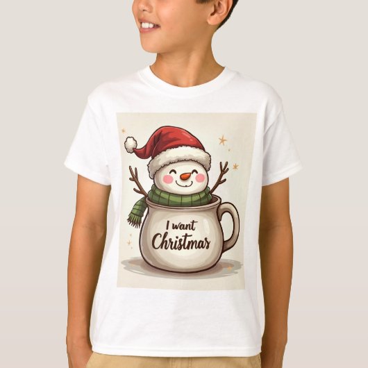 Kinder kerst T-shirts (Voorkant)
