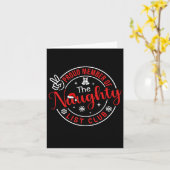 Kinder kerst trotse lid van de stoute lijst kaart (Gele Bloem)