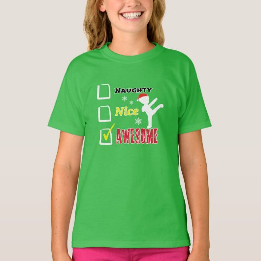 Kinder kerst van de krijgskunst t-shirt (Voorkant)