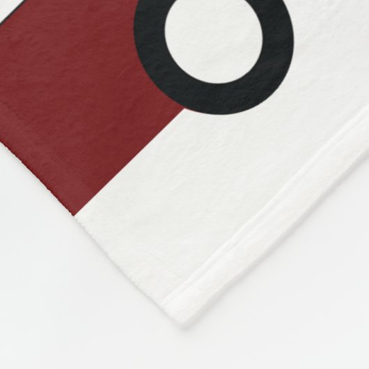 Kinder kerstboom met rode Speelgoed Fleece Deken (Hoek)