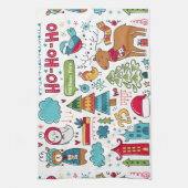 Kinder kerstboomschildpadden theedoek (Verticaal)