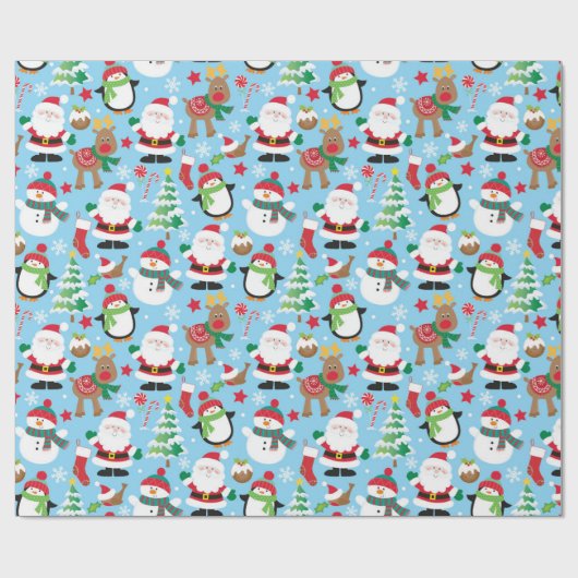 Kinder kerstcadeaupapier cadeaupapier (Vlak)