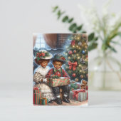 Kinder kerstcadeaus Briefkaart (Staand voorkant)