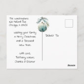 Kinder kerstcadeaus Briefkaart (Achterkant)