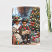  Kinder kerstcadeaus Kaart (Voorkant)