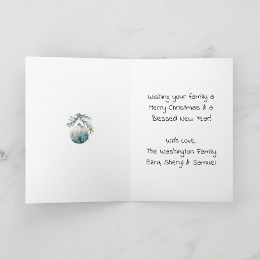  Kinder kerstcadeaus Kaart (Binnen)