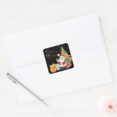 Kinder kerstcadeautjes met speciale kerstcadeaus vierkante sticker (Envelop)