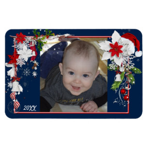 Kinder kerstcadeautjes voor foto's voor oma magneet