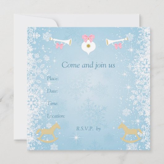 Kinder kerstfeest - boom, ballerina, Nutkraker Kaart (Achterkant)