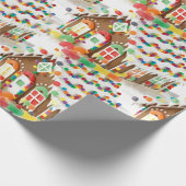 Kinder kerstfeest in het ontbijt cadeaupapier (Hoek)