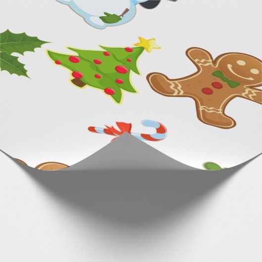 Kinder kerstfeestdag cadeaupapier (Hoek)