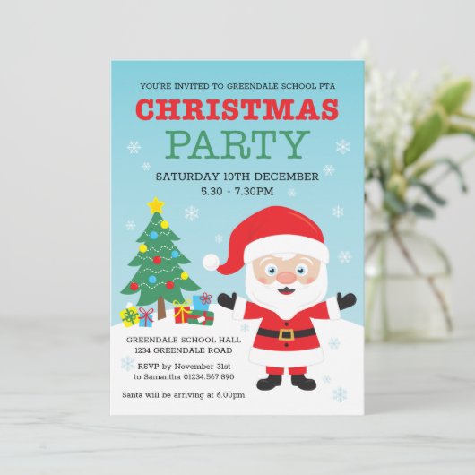 Kinder kerstfeestdag kaart (Staand voorkant)