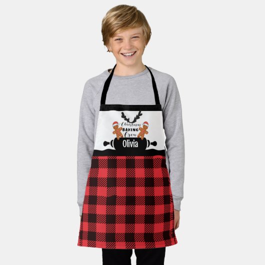 Kinder kerstgepersonaliseerde Pset Apron Schort (Gedragen)