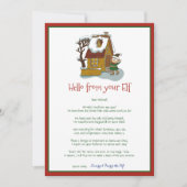 Kinder kerstjongen Hallo brief Kaart (Voorkant)