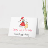 Kinder kerstkaart voor iedereen feestdagen kaart (Achterkant)