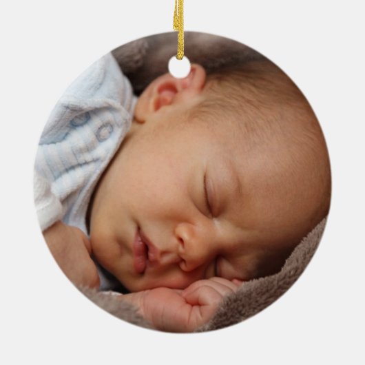 Kinder kerstkerstkerstAfbeelding: Groene Sparkle Keramisch Ornament (Achterkant)