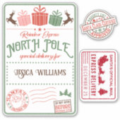 Kinder kerstkerstkerstkerstkerstkerstkerstman sticker (Voorkant)