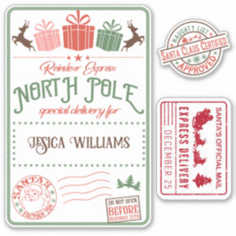 Kinder kerstkerstkerstkerstkerstkerstkerstman sticker