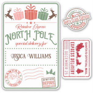 Kinder kerstkerstkerstkerstkerstkerstkerstman sticker