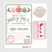 Kinder kerstkerstkerstkerstkerstkerstkerstman sticker (Vel)