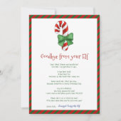 Kinder kerstkind Elf Goodbye Letter Kaart (Voorkant)