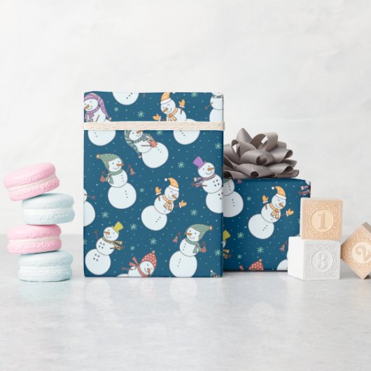 Kinder kerstman in Pet Blue Cadeaupapier (Baby Shower)