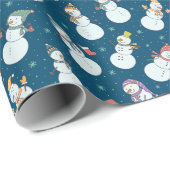 Kinder kerstman in Pet Blue Cadeaupapier (Rol Hoek)