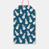 Kinder kerstman in Pet Cadeaulabel (Voorkant)