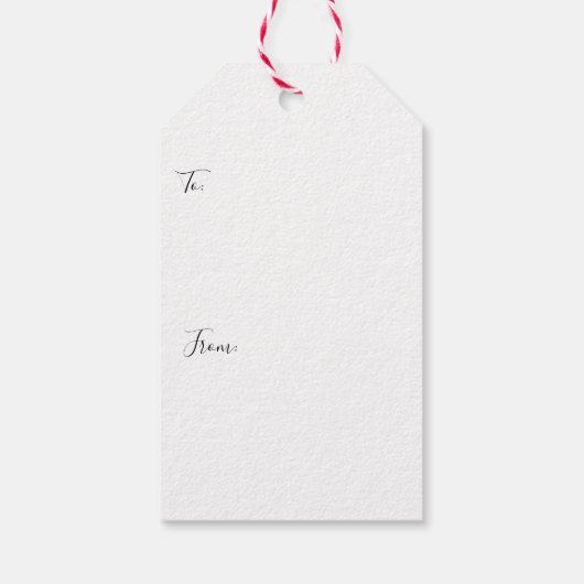 Kinder kerstman in Pet Cadeaulabel (Achterkant)