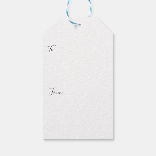 Kinder kerstman in Pet Cadeaulabel (Achterkant)