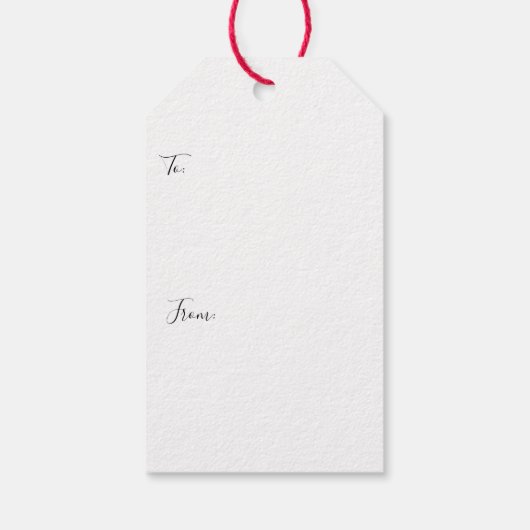 Kinder kerstman in Pet Cadeaulabel (Achterkant)