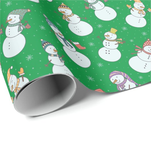 Kinder kerstman in Pet Green Cadeaupapier (Rol Hoek)