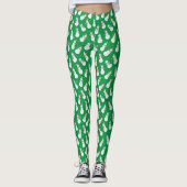 Kinder kerstman in Pet Green Leggings (Voorkant)