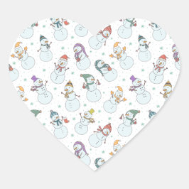 Kinder kerstman in Pet Hart Sticker