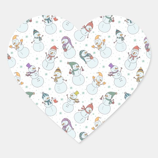 Kinder kerstman in Pet Hart Sticker (Voorkant)