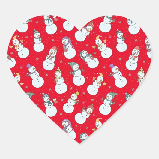 Kinder kerstman in Pet Hart Sticker (Voorkant)
