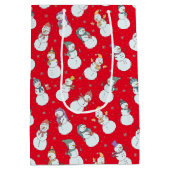 Kinder kerstman in Pet Medium Cadeauzakje (Achterkant)