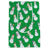 Kinder kerstman in Pet Medium Cadeauzakje (Achterkant)