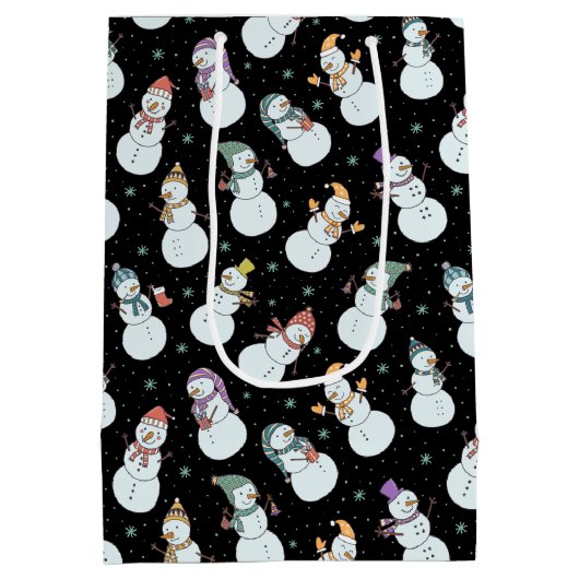 Kinder kerstman in Pet Medium Cadeauzakje (Achterkant)