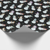 Kinder kerstman in Petten Black Cadeaupapier (Hoek)