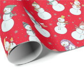 Kinder kerstman in Petten Red Cadeaupapier (Rol Hoek)