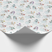 Kinder kerstman in Petten White Cadeaupapier (Hoek)