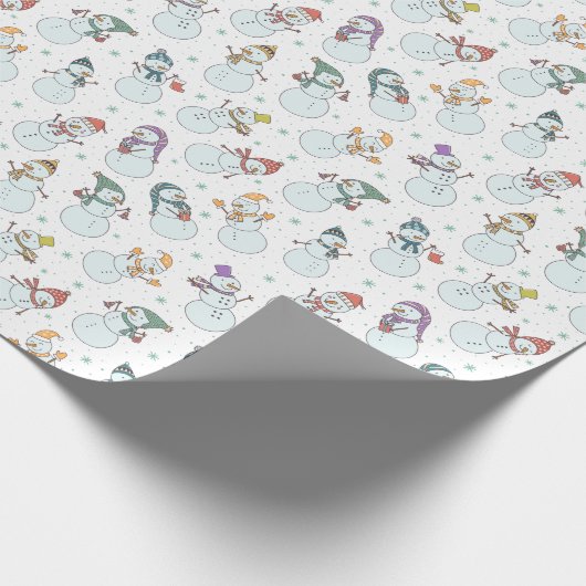 Kinder kerstman in Petten White Cadeaupapier (Hoek)